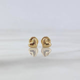Topos Corazon Mitad Rarayo 0.55gr / Oro Amarillo