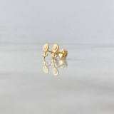 Topos Girasol 0.6gr / 8mm Oro Amarillo