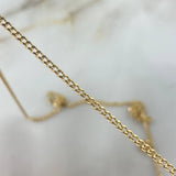 Cadena Cubana 3.8gr / 60cm / 2mm Oro Amarillo +0
