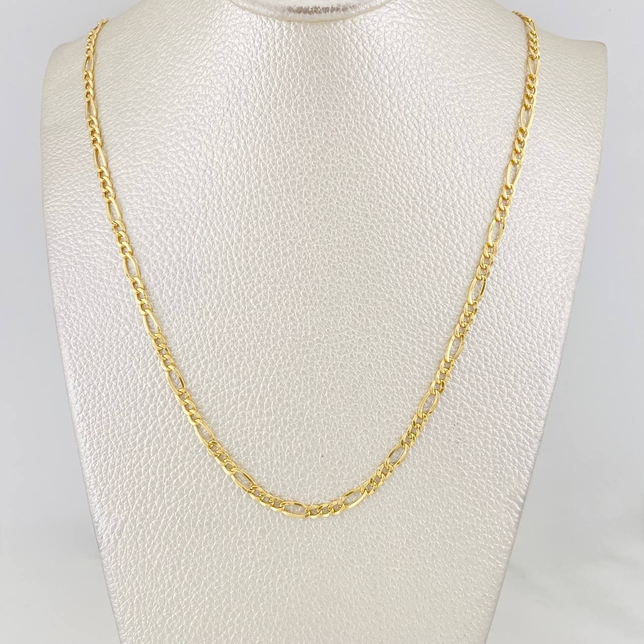 Cadena Figaro 3.5g / 50cm / 3.41mm Oro Amarillo 18K