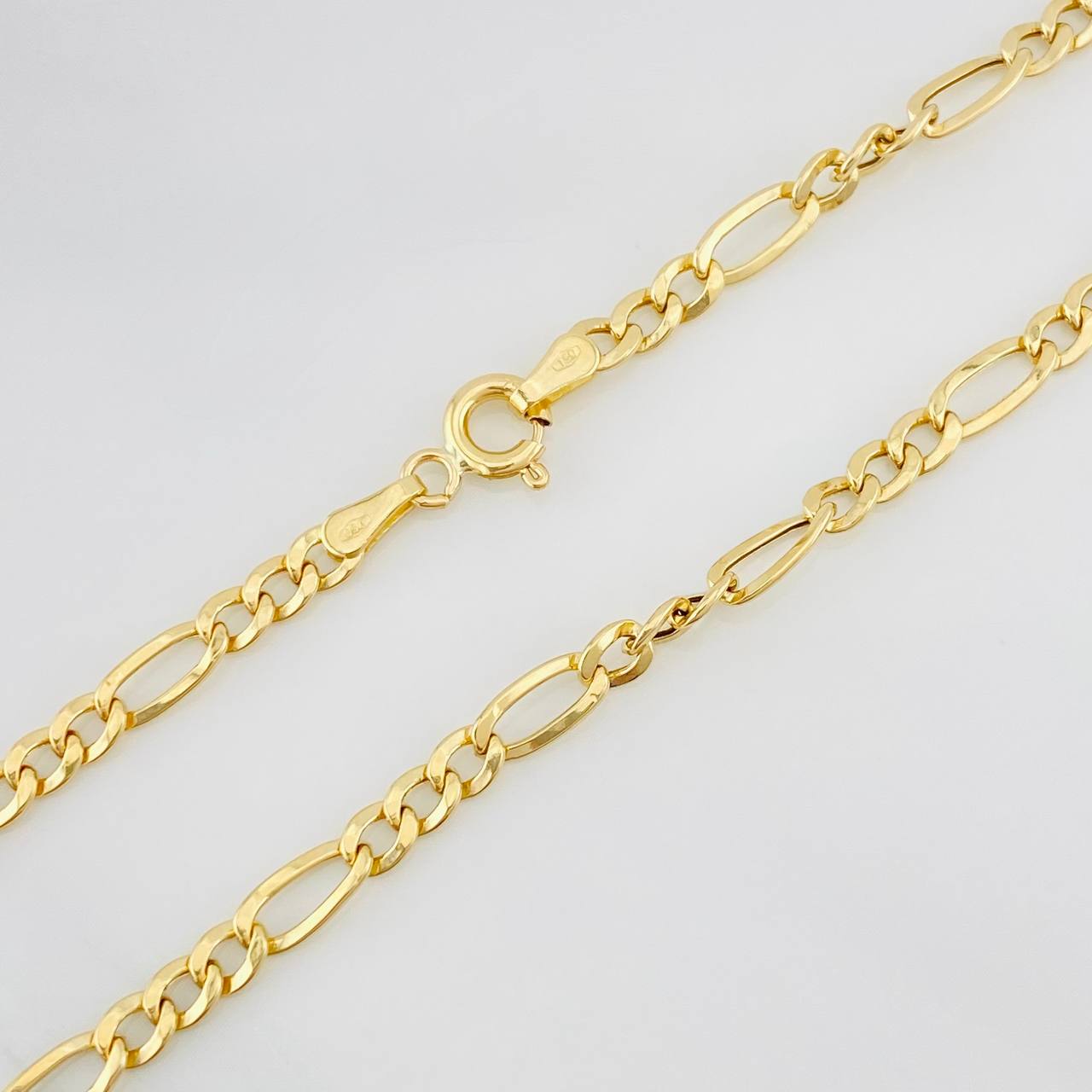 Cadena Figaro 3.5g / 50cm / 3.41mm Oro Amarillo 18K