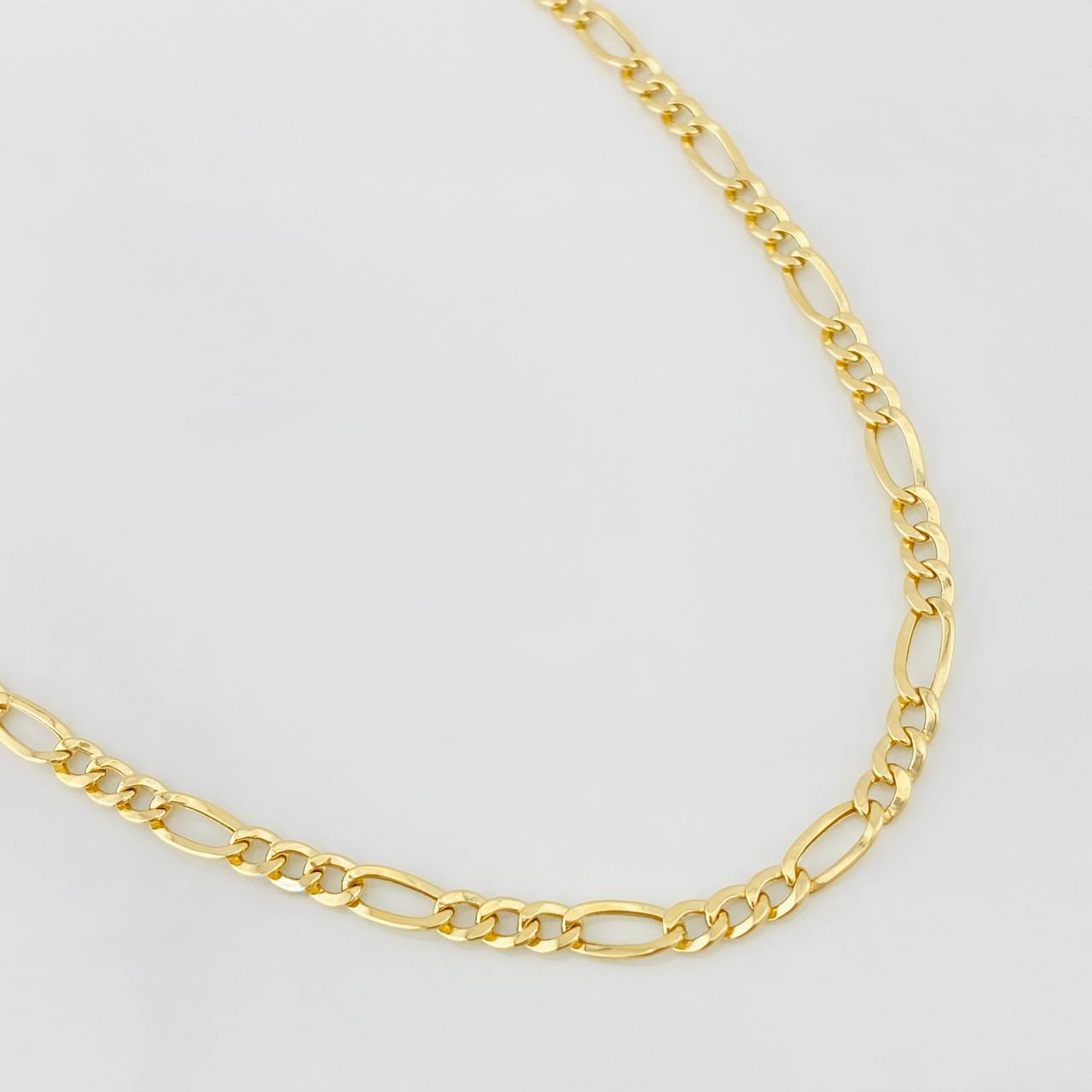 Cadena Figaro 3.5g / 50cm / 3.41mm Oro Amarillo 18K