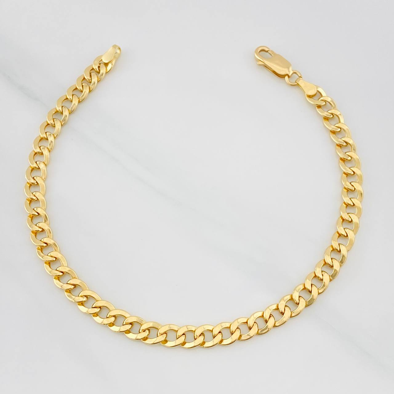 Pulso Cubano 3.95g / 20.05cm / 5.12mm Oro Amarillo 18K
