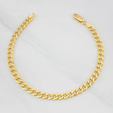 Pulso Cubano 3.85g / 20.05cm / 5.06mm Oro Amarillo 18K