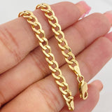 Pulso Cubano 3.85g / 20.05cm / 5.06mm Oro Amarillo 18K