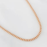 Cadena Ice 27.8g / 70cm / 3.65mm Dos Oros Blanco Rosa 18K