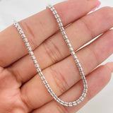 Cadena Ice 12.25g / 60cm / 2.25mm Oro Blanco 18K