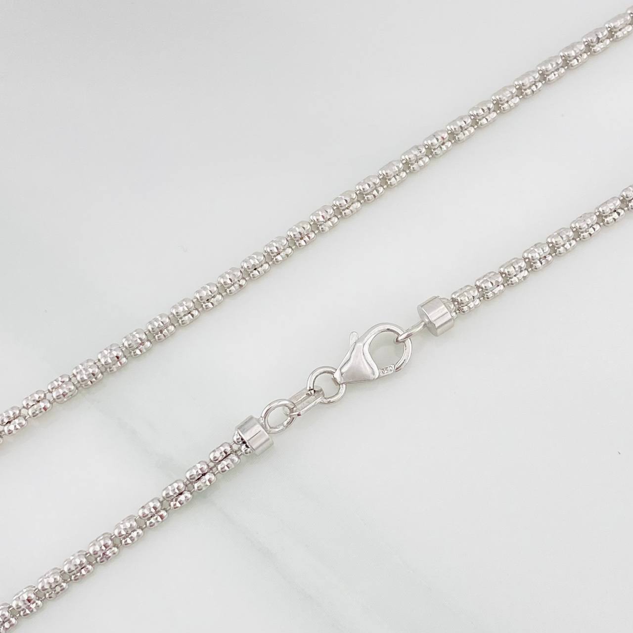 Cadena Ice 12.3g / 60cm / 2.3mm Oro Blanco 18K