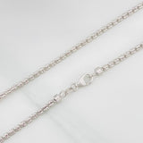 Cadena Ice 12.25g / 60cm / 2.25mm Oro Blanco 18K