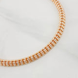 Pulso Ice 12.25g / 20cm / 5mm Dos Oros Blanco Rosa 18K
