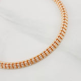 Pulso Ice 12.95g / 21.05cm / 4.72mm Dos Oros Blanco Rosa 18K