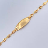 Pulso Bebé GC Placa Ocatagonal Curva  1.8gr / 15cm-15.1cm / 3.26mm Oro Amarillo 18K &