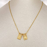 Cadena Aro Seguido Escapulario 4.15gr / 46.2cm / 1.2mm Oro Amarillo 18K &