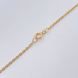 Cadena Aro Seguido Escapulario 4.25gr / 46cm / 1mm Oro Amarillo 18K &