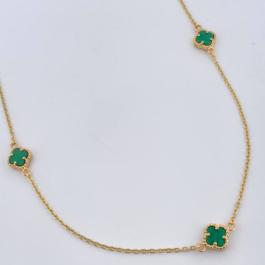 Cadena Aro Seguido Trebol 4.45gr / 46.2cm / 1.2mm Oro Amarillo Nac.Esp. 18K &