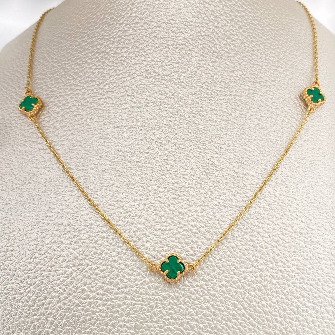 Cadena Aro Seguido Trebol 4.45gr / 46.2cm / 1.2mm Oro Amarillo Nac.Esp. 18K &