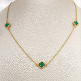 Cadena Aro Seguido Trebol 4.45gr / 46.2cm / 1.2mm Oro Amarillo Nac.Esp. 18K &