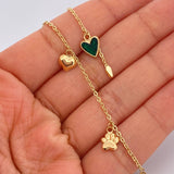 Tobillera Aro Seguido 3.7gr / 25.9cm / 1.27mm Oro Amarillo 18K &