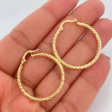 Candongas Megan 1.95gr / 3.2cm / Oro Amarillo 18K &