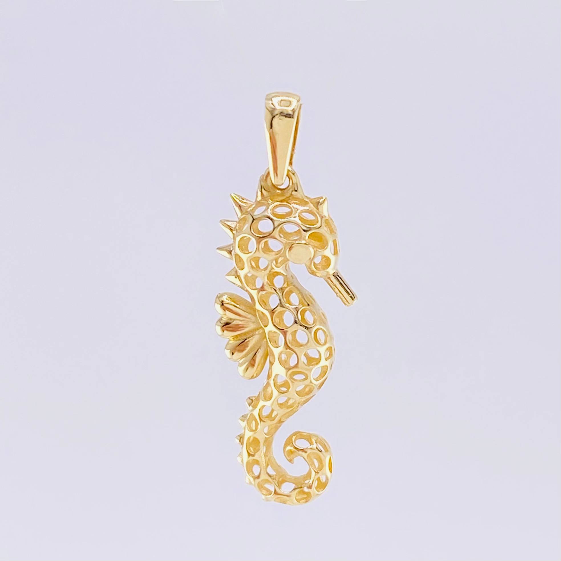 Dije Caballo de Mar 2.1g / 3.2cm Oro Amarillo 18K