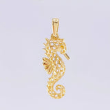 Dije Caballo de Mar 2.1g / 3.2cm Oro Amarillo 18K