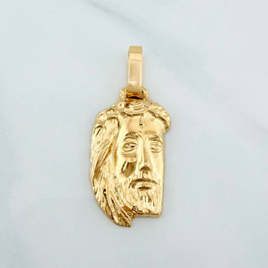 Dije Rostro Cristo 6.2 g / 4.8 cm Oro Amarillo 18K