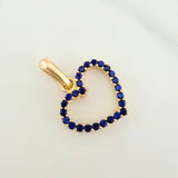 Dije Corazón Silueta Doble Faz 1.5 g / 2 cm Oro Amarillo 18K
