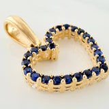 Dije Corazón Silueta Doble Faz 1.5 g / 2 cm Oro Amarillo 18K
