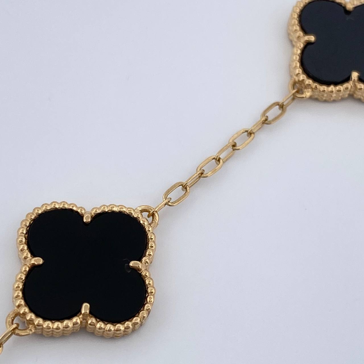 Pulso Trebol Cajon 7.9gr / 20cm / 1.8mm Oro Amarillo Nac.Esp. 18K %