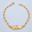 Pulso Bebé Placa Virgen Milagrosa Gc 1.85gr / 15.3cm / 3.37mm Oro Amarillo 18K %
