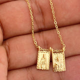 Cadena Aro seguido escapulario 4.05gr / 46cm / 1.4mm Oro Amarillo 18K %