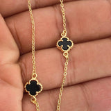 Cadena Trebol Aro Seguido 4.5gr / 45.5cm / 1.4mm Oro Amarillo Nac.Esp. 18K %