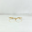 Anillo Tiara En V 0.65gr / T7 3/4 / Oro Amarillo