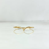 Anillo Tiara En V 0.65gr / T7 3/4 / Oro Amarillo