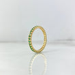 Anillo Churumbela 2.05gr / T7 1/4 / Circones Verdes Oro Amarillo