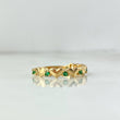 Anillo Corazones 1.8gr / T6 3/4 / Circones Verdes Oro Amarillo