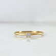 Anillo Solitario 1.35gr / T5 1/2 / Circon Blanco Oro Amarillo