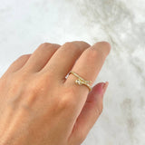 Anillo Serpiente 1.55gr / T8 / Circones Blancos Cafes Oro Amarillo