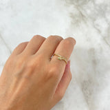 Anillo Serpiente 1.5gr / T6 1/4 / Circones Blancos Verdes Oro Amarillo