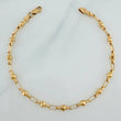 Pulso Rustico Bolas 4.65gr / 21.5cm / 3.95mm Oro Amarillo 18K %