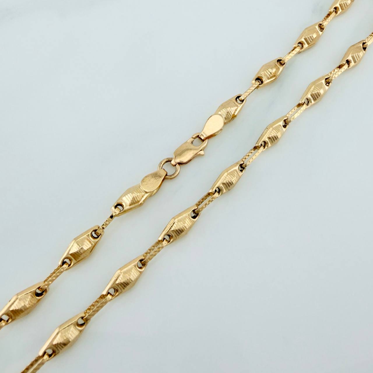 Cadena Rustica Eslabon 11gr / 62.5cm / 4.4mm Oro Amarillo 18K %