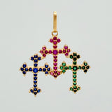Dije Tres Cruces 1.7gr / 2.5cm / Oro Amarillo 18K %
