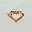 Anillo Corazon Silueta 2.2gr / T7 1/2 / Oro Rosa 18K %