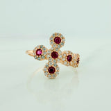 Anillo Cruz Tupida 2.15gr / T5 3/4 / Oro Rosa 18K %