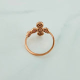 Anillo Cruz Tupida 2.15gr / T5 3/4 / Oro Rosa 18K %