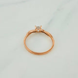 Anillo Solitario Entrelazado 2gr / T7 1/4 / Oro Rosa 18K %