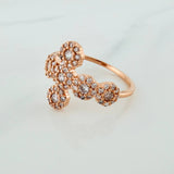 Anillo Cruz Tupida 2.2gr / T6 1/2 / Oro Rosa 18K %