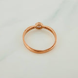 Anillo Solitario Churumbela 1.85gr / T6 1/2 / Oro Rosa 18K %