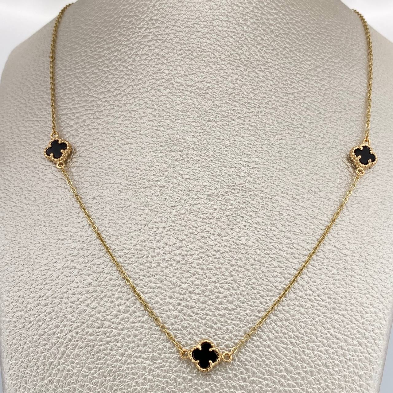 Cadena Trebol Aro Seguido 4.5gr / 45.5cm / 1.4mm Oro Amarillo Nac.Esp. 18K %