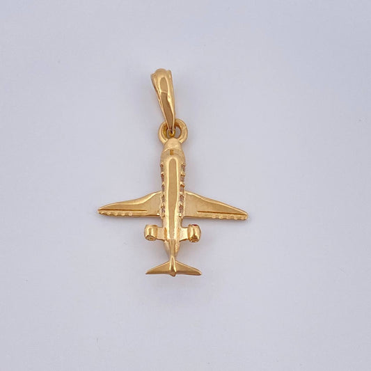 Dije Avion 1.05gr / 2.5cm / Oro Amarillo 18K %